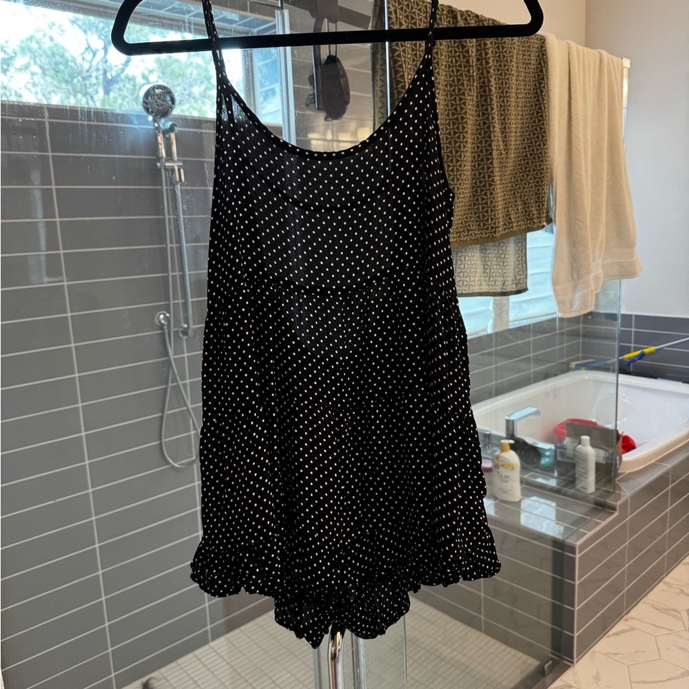 Black and White Polka Dot Tank